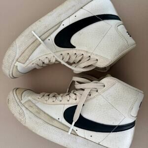 Nike Blazer Mid 77 Vintage White & Black Youth 4